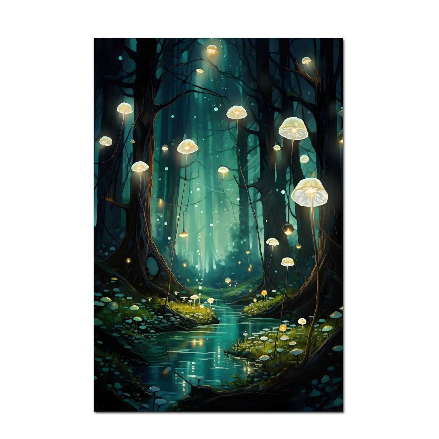 Glowing Mushroom Forest