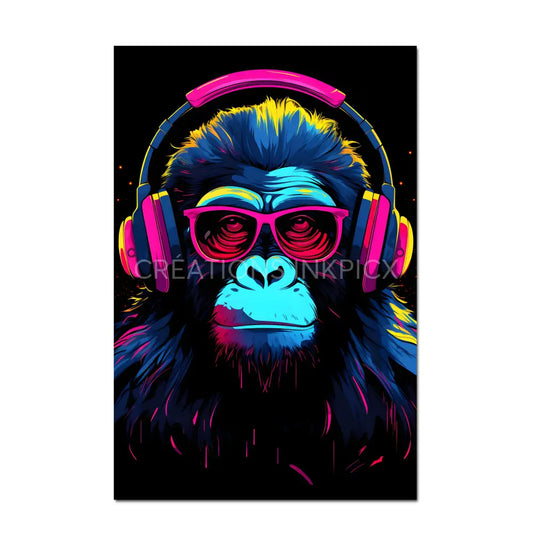 Gaming Monkey Front Poster