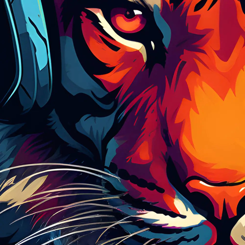 Gaming Tiger Front Poster