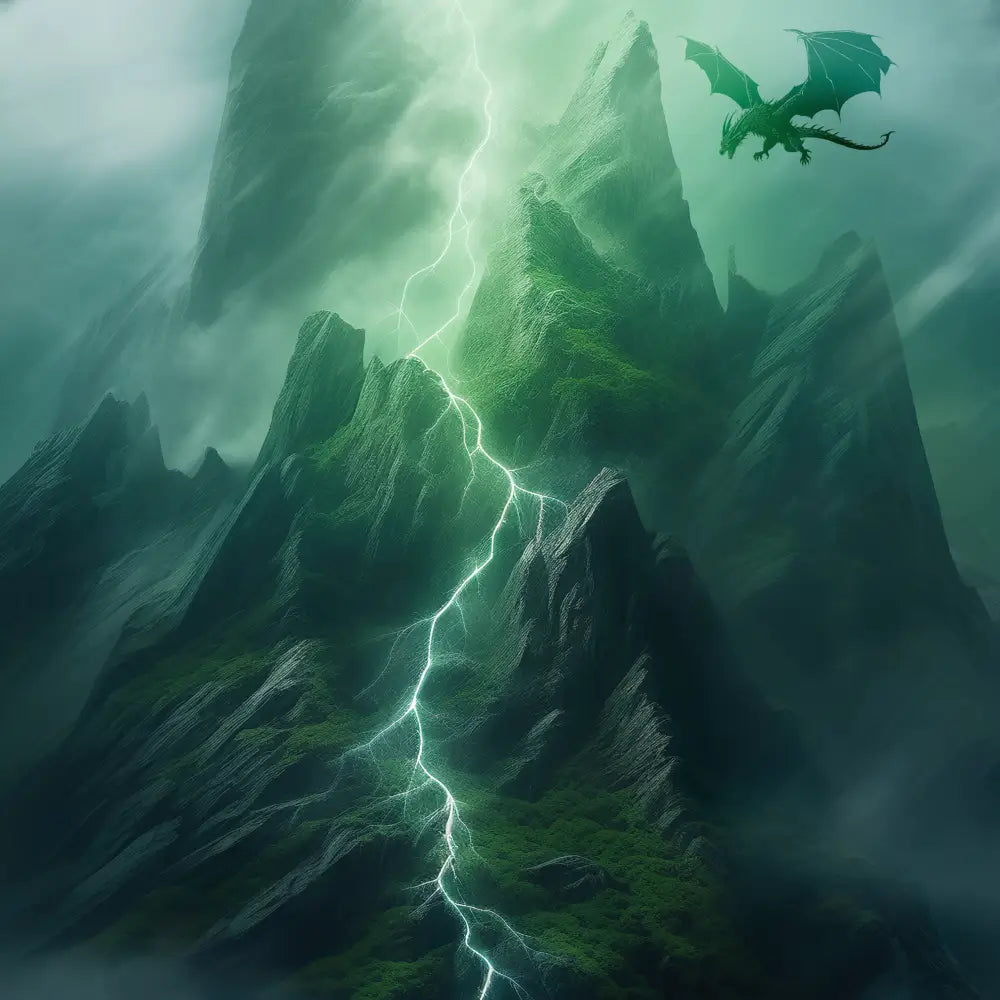 Green Lightning Poster