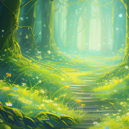 Peaceful Grove Poster