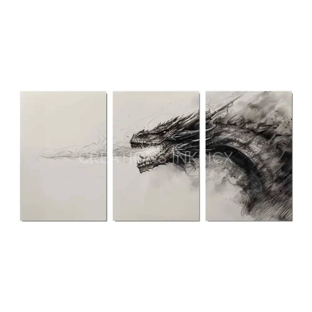 Shadow Dragon (3 pieces) Poster