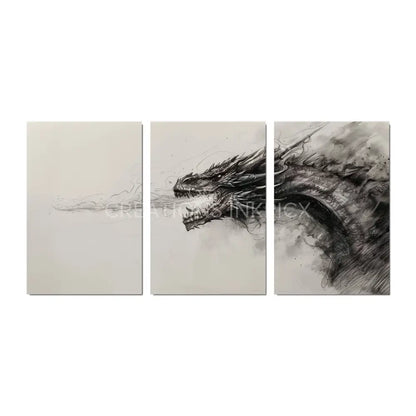 Shadow Dragon (3 pieces) Poster