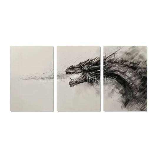 Shadow Dragon (3 pieces) Poster