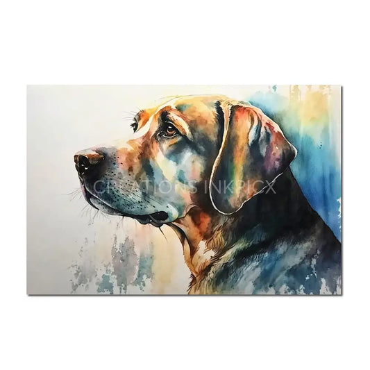 Watercolor Braque Hongrois Poster