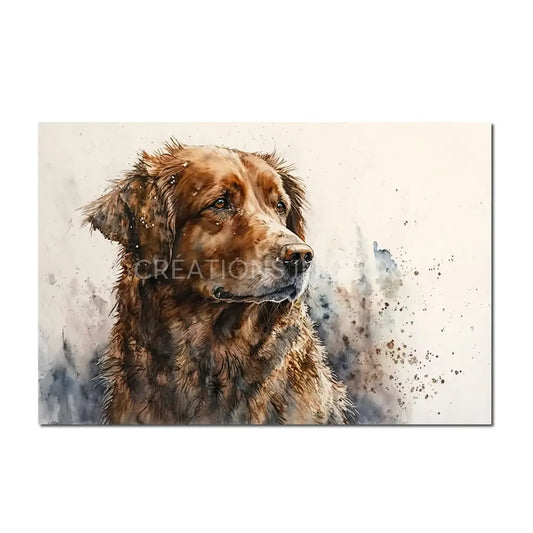 Watercolor Chesapeake Bay Retriever Poster
