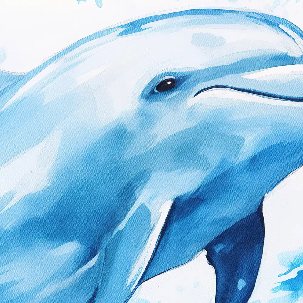 Watercolor Dolphin Poster