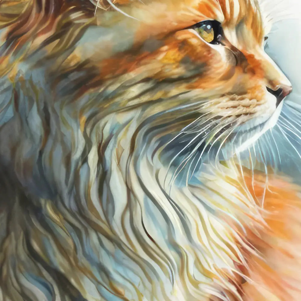 Watercolor Feline Poster