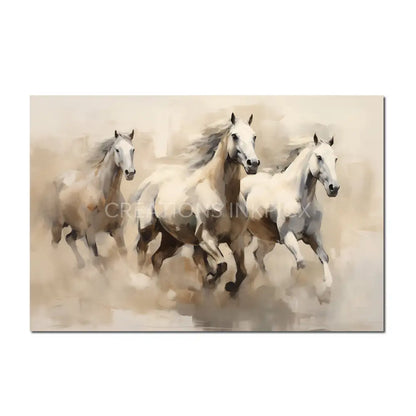 Watercolor Horses Poster