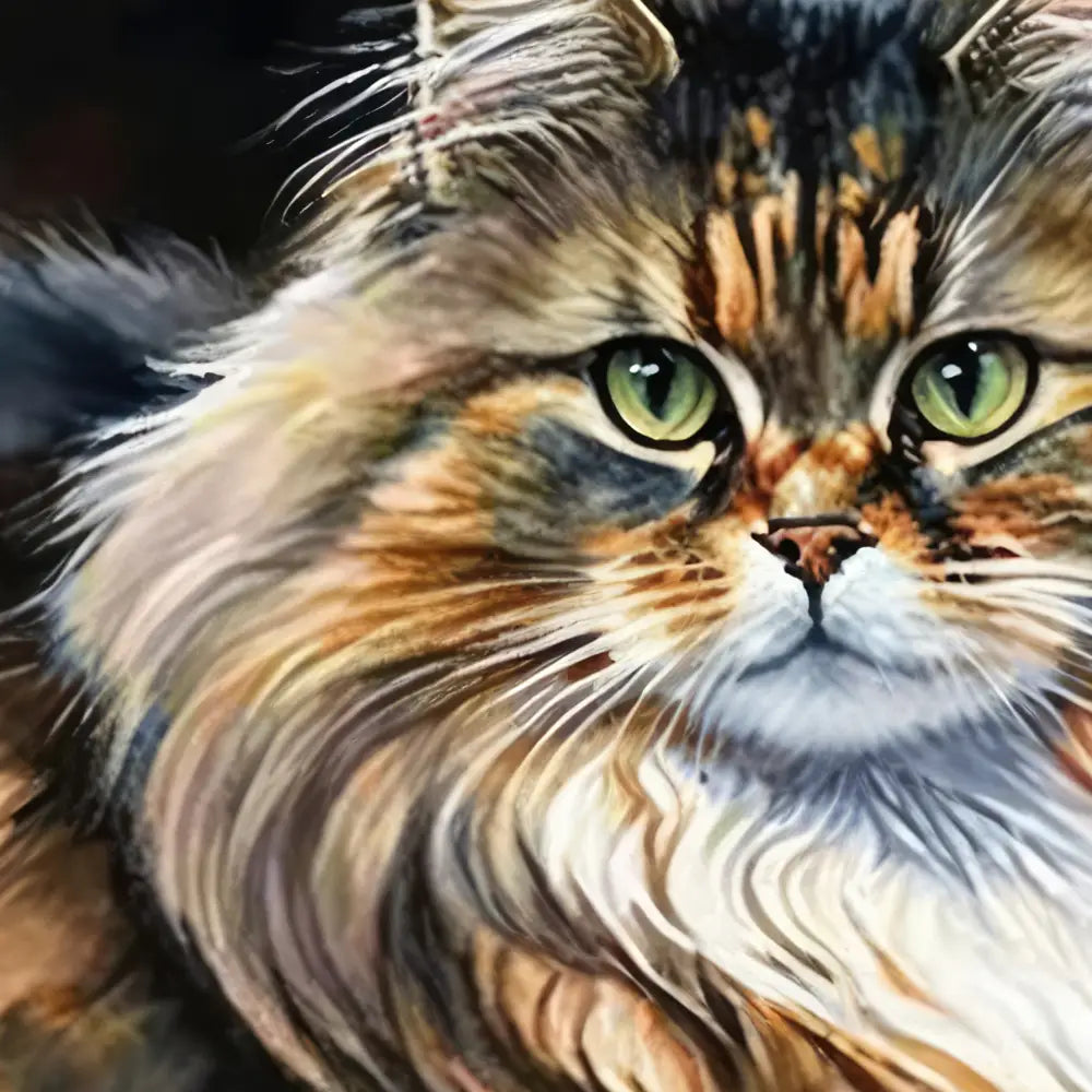 Watercolor Maine Coon Poster